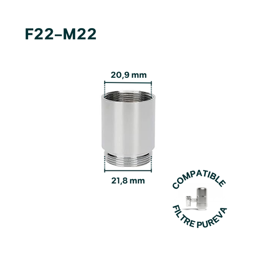 Adaptateur F22-M22 pour robinet (inclus)
