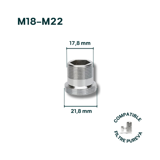 Adaptateur M18-M22 pour robinet